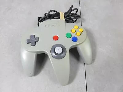 1 Gray N64 Controller. Authentic Nintendo OEM - No Wobbly Analog Stick • $19.99