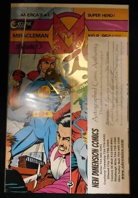 Miracleman 8 Eclipse Archives Gold Foil Variant Comic Signed Totleben 1986 Vf/nm • $30