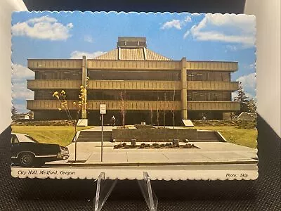 1956 RPPC MedfordOR City Hall Jackson County Oregon Postcard A3 • $5.50