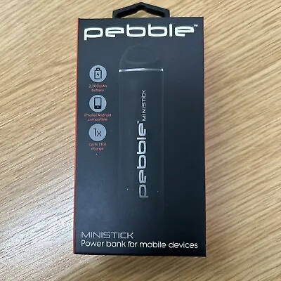 Veho Pebble Ministick Portable Battery | 2200mah | 5v – Black • £11.49
