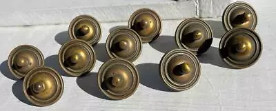 Lot Of 11 Vintage Brass Bail Drop Drawer Cabinet Hardware Pulls Parts & Screws • $16