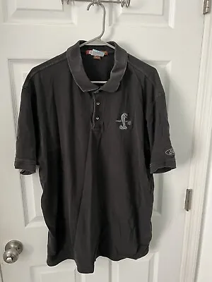 Ford Shelby GT 500 Polo Shirt Mens 2XL Black Embroidered Cobra 500 Lightweight • $13.29