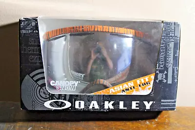 2014 Oakley Canopy Snow Asian Fit Goggles Bengal Orange Prizm Black Iridium Lens • $79.99