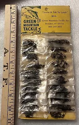 Vintage Green Mountain Tackle Vermont Display Card BLACK SNAP SWIVELS  1960s • $9.95