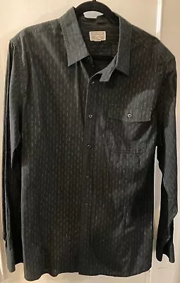 Terrific Converse One Star Black/Grey Design Cotton L/S Shirt XL • $29.99