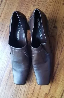 Michael Shannon  ladies Brown  High Heels Shoes Size 7m Casual/career • $12