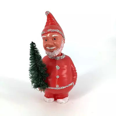 Vintage Breba  German Santa Claus Christmas Bobblehead Nodder Plastic Toy • $35