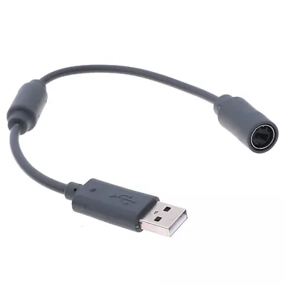 Wired Controller USB Breakaway Adapter Cable Cord For Xbox 360 Gray 23cm JcJCMG • $9.84