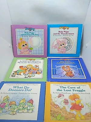 Vtg Lot 4 Muppet Babies 2 Fraggle Rock Books Jim Henson Muppets HC Weekly Reader • $18