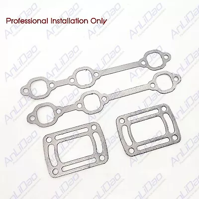 New Exhaust Gasket Manifold Volvo Penta 4.3 L V6 GL GXI Riser Block V6 Elbow Kit • $25