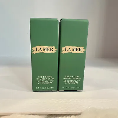 2x La Mer~The Lifting Firming Serum .1oz/3ML X2 Travel Size NEW IN BOX .2oz/6ML. • $49