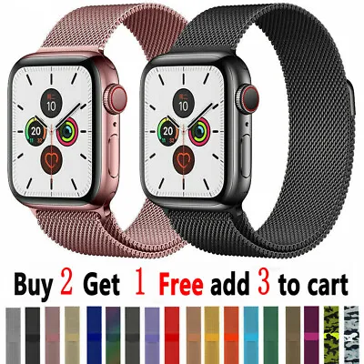 $10.44 • Buy For Apple Watch Ultra 8 7 6 5 4 2 1 SE Magnetic Milanese Loop Band IWatch Strap