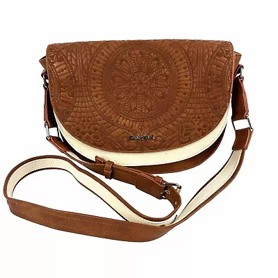 Desigual Crossbody Bag Brown Embroidered Handbag Sunburst Handbag New • $63.96
