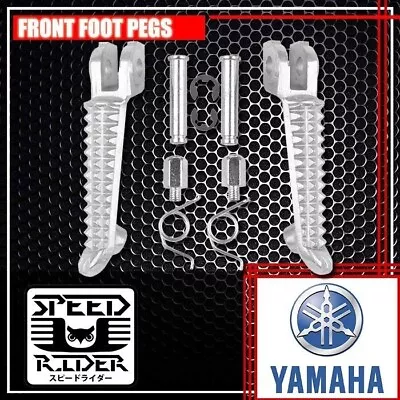 Front Silver Foot Pegs Aluminum Footrest Set Kit Yamaha Yzf-r1 Yzf-r6 R1 R6 New • $16.88