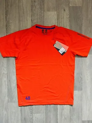 Musto Evolution Unisex Adults Children’s Red T Shirt Size XS BNWT RRP £95 • £21.99