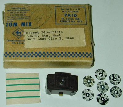 $75 • Buy Tom Mix RCA TV With 8 Films + Instructions +Original Mailer Ralston Premium 1950