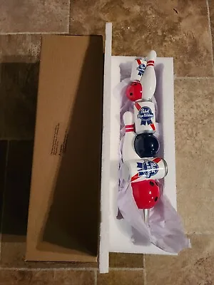Pabst Beer Cans Bowling Balls & Pins Tap Handle Bar Pub Game Room PBR MKE • $174.99