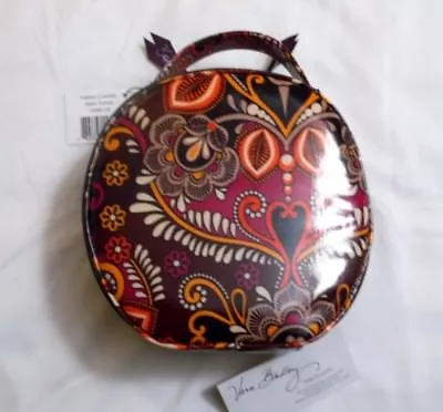 Vera Bradley SAFARI SUNSET HATBOX Cosmetic TRAVEL Crafts JEWELRY Sewing CASE NWT • $69.95