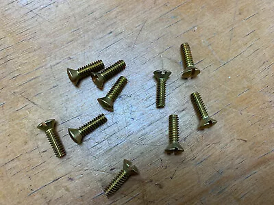 #10 Solid Brass Outlet Cover / Light Switch Bolts (screws)  • $10