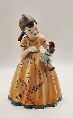 Occupied Japan Porcelain Girl With Doll Figure - Made In Occupied Japan 5 1/2  • $13.47