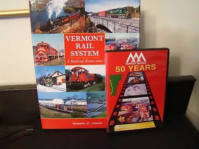 Vermont Rail System Railway Bob Jones Book And VTR Video DVD • $29.95