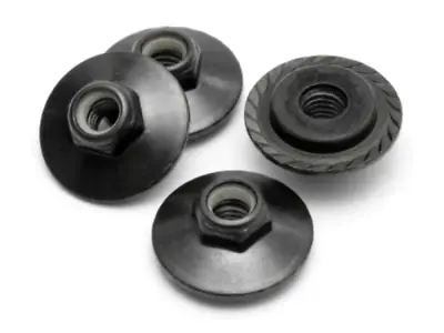 HPI Z680 Flanged Locknut M5X8mm (Black/4Pcs) Savage Trophy Truggy • $6.99