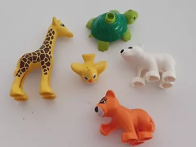 Duplo Figures Animals Bulk Lot Polar Bear Giraffe Turtle Bird Tiger Cub • $16