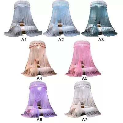 LARGE Bed Canopy Double Ceiling Hung Mosquito Net Princess Bed Tent Curtains • $58.99