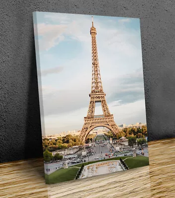 Eiffel Tower Paris France  Canvas Print Art Wall Framed Or Print Only • $16.41