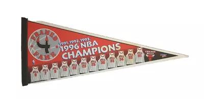 1996 Chicago Bulls NBA Champions Framed 4 Fame 30  Jersey Pennant Jordan Pippen • $14.99