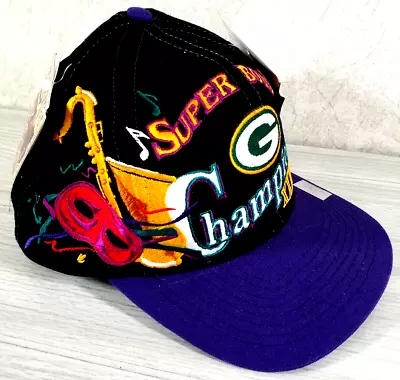 Vintage Green Bay Packers Super Bowl NFL XXXI Champs Hat Snapback New  W Tags • $30