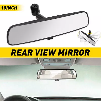 Universal Car Interior 10  Rearview Rear View Mirror Wide-angle Inside Truck US • $13.97