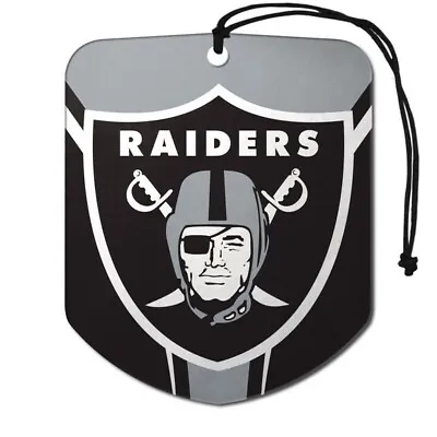 NEW 2pk NFL Las Vegas Raiders Team Logo Paper Hanging Car Air Freshener Perfume  • $4.79