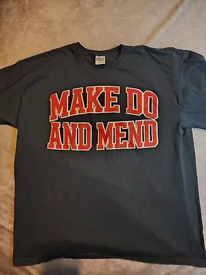 Make Do And Mend Band T Shirt Size XL Black  • $28