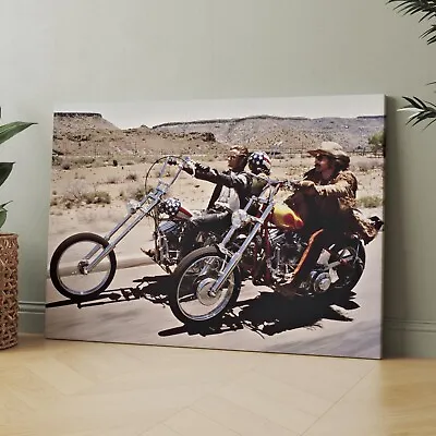 Easy Rider 1960s Movie Motorcycle Canvas Wall Art Print • $159