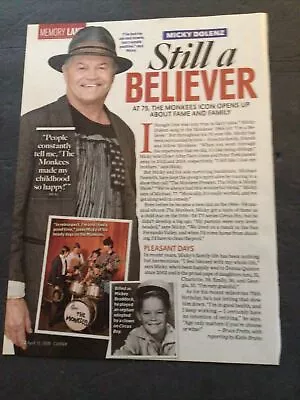 Micky Dolenz The Monkees Clipping Article Still A Believer • $9.99