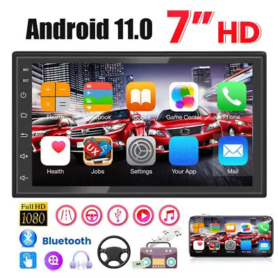 Android 13.0 Car Stereo GPS Navi MP5 Player 7  Double 2Din WiFi Quad Core Radio • $49.82