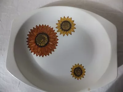 J & G Studio Meakin Sunflower Serving Plate 12  X 9 1/2  • £8.75