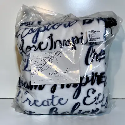 Marlo Lorenz Kate Words Loft Fleece Blanket Inspire Believe Create Explore Dream • $24.99
