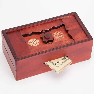Bits And Pieces - Japanese Secret Puzzle Box - Camouflage Your Cash Money Holder • $23.42