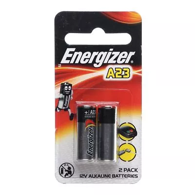 Energizer Alkaline Batteries A23 12V 2 Pack A23BP2 • $9.95