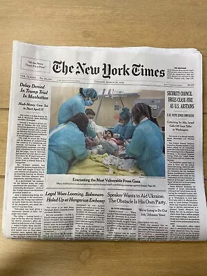 The New York Times Tuesday March 26 2024 Complete Print Newspaper (NEW) • $6.50