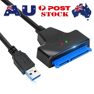 $6.99 • Buy USB 3.0 To SATA External Drive Converter Adapter Cable 2.5  HDD SSD SATA III J