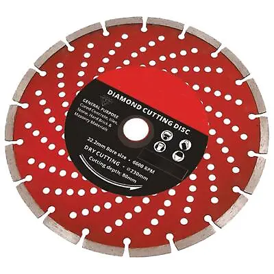 Segmented DIAMOND Dry Cutting DISC Angle Grinder Saw Cutter Blade STONE MASONRY • £10.64