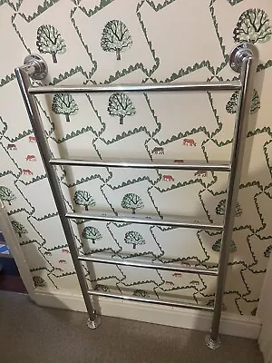 £1 • Buy Beautiful Floor Standing Chrome Heated Towel Rail - 1180mm X 640mm Brand New