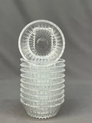 $129 • Buy 10 Val St. Lambert Crystal Balmoral 5  Fruit / Dessert Bowls; Mint
