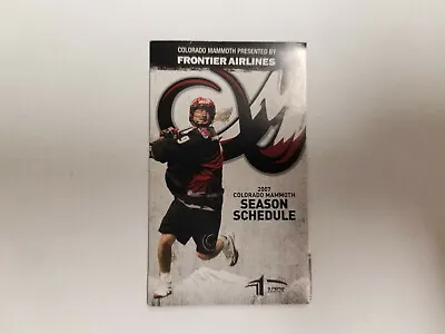 Colorado Mammoth 2007 Pro Lacrosse Pocket Schedule - Frontier Airlines • $2.09