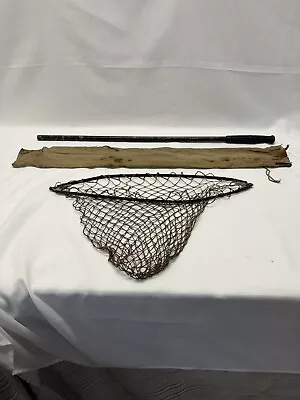 Vintage Collapsible Fly Fishing Net  Aluminum Lodge Cabin Decor • $100