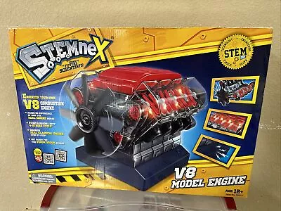 BRAND NEW SEALED 1/8 Stemnex V8 Model Engine Combustion Engine W/ Sound 393405 • $114.46