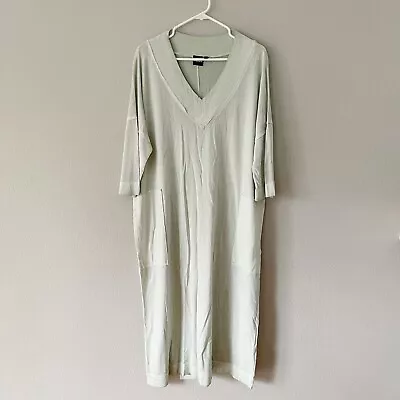 Mono B Mint V-Neck Modal T-Shirt Loose Midi Dress Size M/L • $22.99